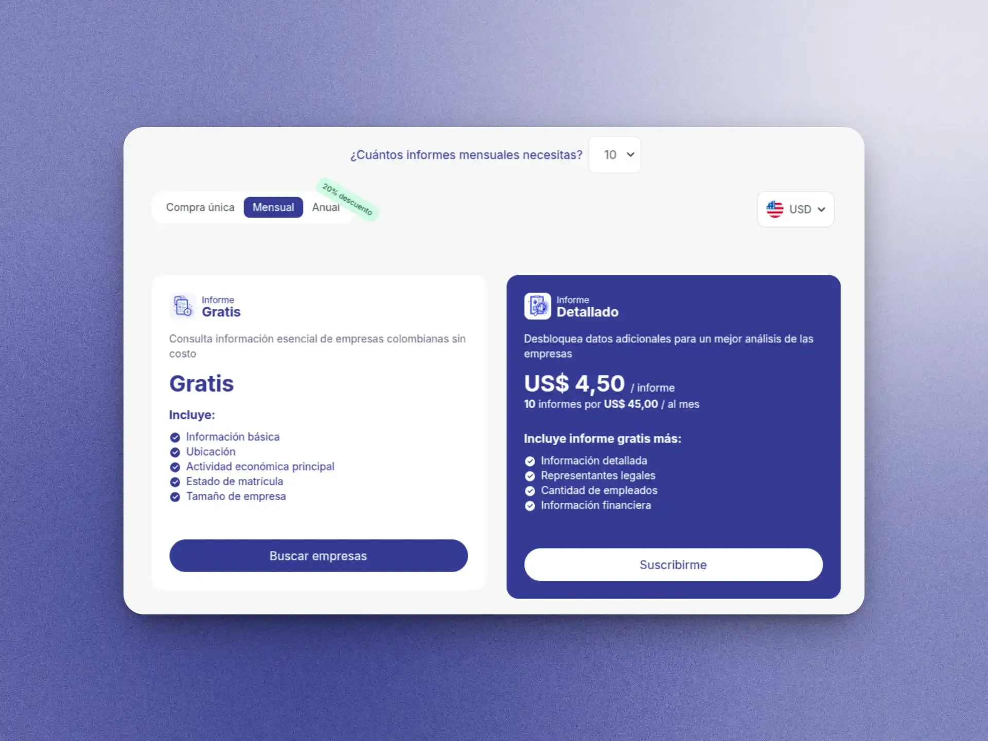 Compra sin suscripción